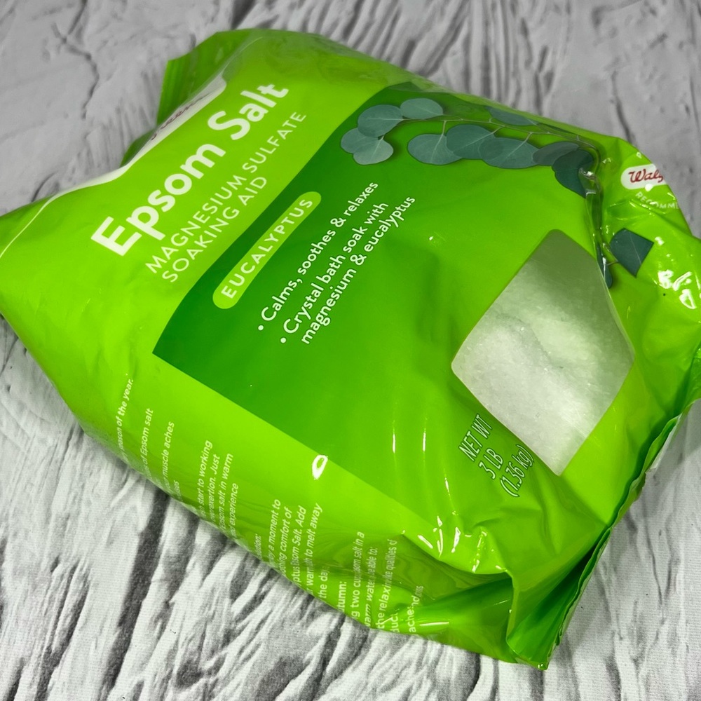 Walgreens Eucalyptus Epsom Salt Bath Crystal Bath Soak Detox Calm Relax 3LB